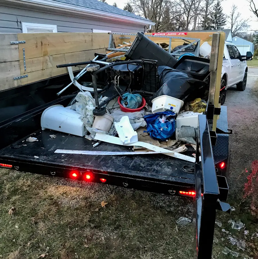 Roll-off dumpster delivered to a residential driveway in Callicoon